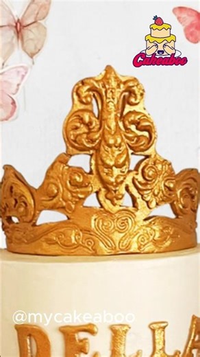 Edible crown tutorial | fondant princess crown