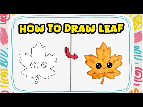 How to Draw a Cute Leaf – Autumn Nature Art with Markers