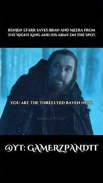 Benjen Stark saves Bran and Meera from the Night King and his army on the spot🔥⚔️☠️| #gameofthrones