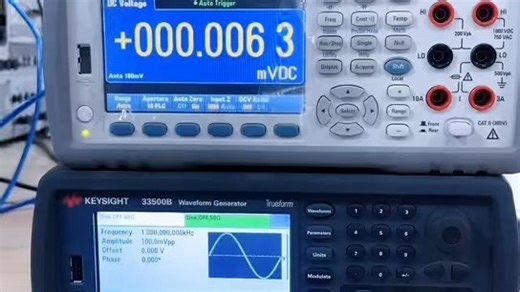 三大测量仪器：万用表34461A 函数信号发生器33500B 示波器TDS2024C
