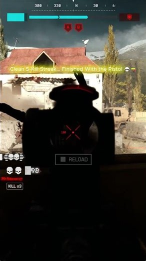 Clean 5-Kill Streak Into a Pistol Finish 🔥💀 #shorts