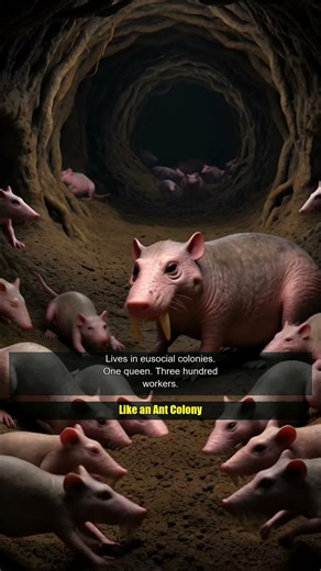How Naked Mole Rats Live 32 Years Without Cancer #shorts #animals #biology