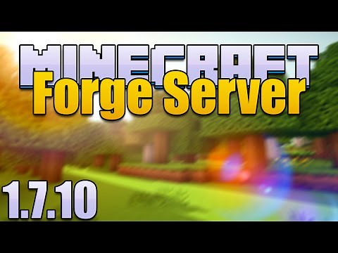 How to Make a Minecraft 1.7.10 Forge Server Using Port Forwarding!