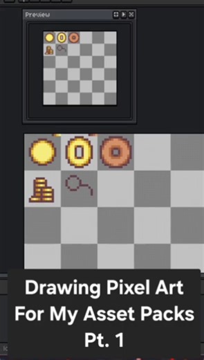 Drawing Pixel Art for My Asset Packs Pt.1 #art #pixelart #indiedev #indiegame #gamedev