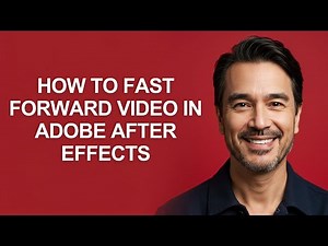 How to Fast Forward Video In Adobe After Effects - KevinHowTo