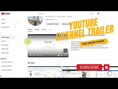 How to add YouTube Channel trailer - Step by step guide