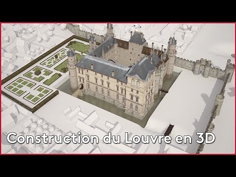 La construction du Louvre en 3D