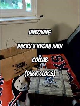 The Anaheim Ducks x Ryoku Rain clogs are here!… worth every second of the wait. These are DIFFERENT