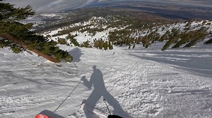 Let’s take a ride down ‘The Chutes’ at Mt. Rose - Ski Tahoe on Friday after multiple feet of snow fell in February and March creating excellent spring skiing conditions. These are the near vertical runs you can see from Reno on Slide Mountain. Perfect weather this weekend and next to hit the slopes. Enjoying a few days off before hitting the road again next week. See ya out there! Thanks for watching. #skirose | Adventures With Jeff Martinez