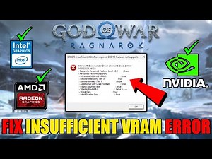 God of War Ragnarok CRASH FIX Insufficient VRAM Error Solved! | VRAM Requirement D3D12 Error Fix