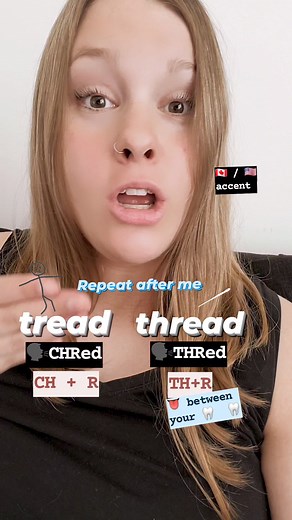 6.7K views · 242 reactions | HOW TO PRONOUNCE "TREAD" vs. "THREAD" (  /  accent)  Comment prononcer  Como pronunciar  як вимовляти #anglais #английский #ayudaeningles #angielski #learnenglishwith #learnenglishwithjess #apprendrelanglaisavecmoi #eslhelp #perfectyourenglish #esllesson #englishpronunciationmistake #englishpronunciationtips #englishpronunciationpractice | Learn English With Jess | Facebook