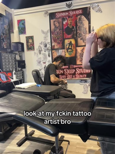 jk @DabzTattz did me so fire ily #tattoo #tattooartist @Red Bull | tattoo artist