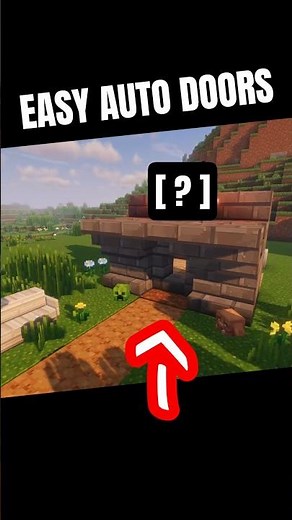 VERY SIMPLE! Automatic Doors for Minecraft 1.21 + (Also 1 Block Deep Auto Door) 🔥