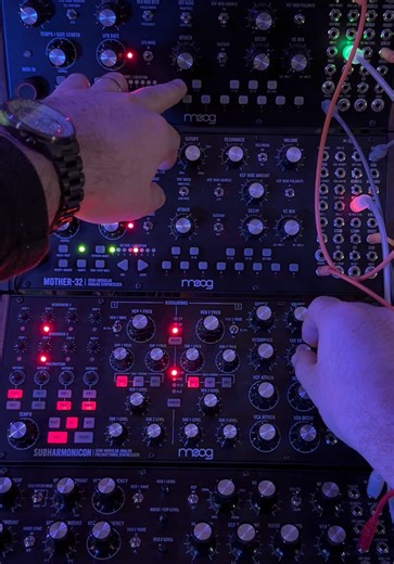 Subharmonicon is working overtime tonight. 😅 Let us go. 🔥 #analogsynth #sequencing #weirdsounds #electronicmusic #fyp