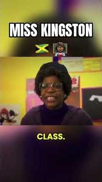 Miss Kingston 🇯🇲 #littlemissjocelyn #teacher #jamaica #school #funny