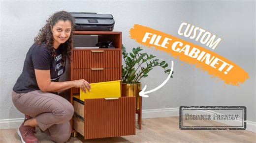 3.7K views · 37 reactions | A custom cabinet that keeps your paperwork tidy and cool! | The DIY Life with Anika | Facebook