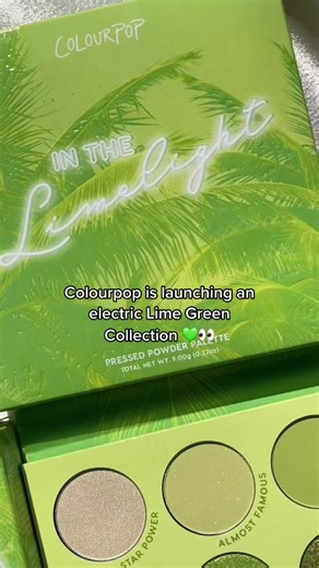 Love this Chartreuse collection!! 👁💚✨ #colourpopcollection #limegreenmakeup #newmakeup #makeupcollection #greenmakeup