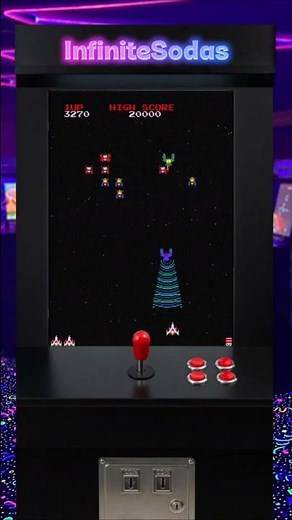 Galaga (Arcade Game) (1981) #retrogaming #nostalgia #arcade