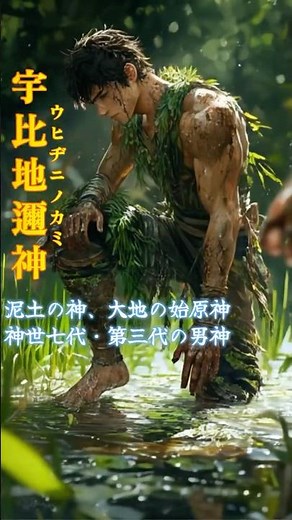 【神世七代 Part1】創造神たちの変身ビジュアル──国之常立神・豊雲野神・宇比地邇神・須比智邇神【日本神話】#shorts
