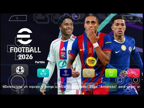 eFootball PES 2026 PPSSPP DOWNLOAD ORIGINAL ISO PES 26 PSP Full Update New Transfers & Kits 26 HD