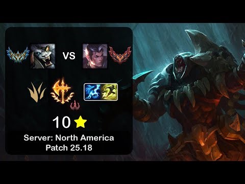 Rengar Jungle vs Xin Zhao - NA Challenger - Patch 25.18