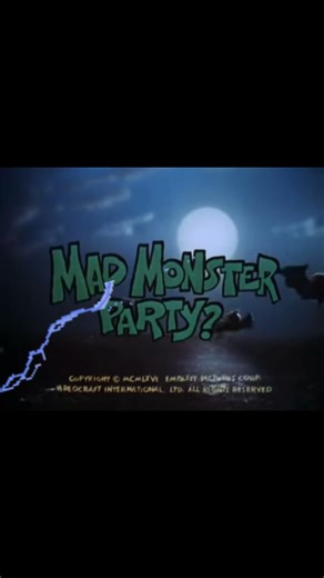 #MadMonsterParty? is a #1967 stop-motion animated musical comedy film produced by Rankin/Bass Productions for Embassy Pictures.[4] The film stars the voices of #BorisKarloff, #AllenSwift #GaleGarnett, and #PhyllisDiller. It tells the story of a mad scientist who achieves the secret of total destruction as he summons all the monsters to his island home to show it off while planning to retire as the head of the