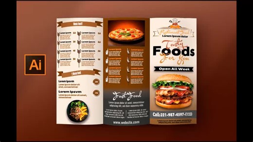 Food Menu Design Tutorial in Illustrator