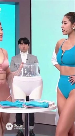 Models fighting in the middle of home shopping