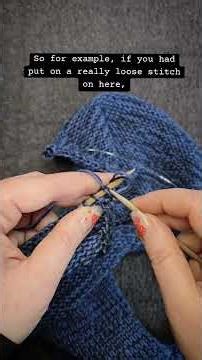 How to knit a cable cast-on for a more stable underarm #knittingtutorial