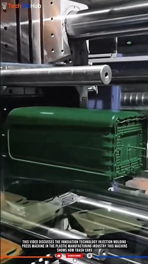 Innovation Technology Injection Molding Machine: Fast and Strong Trash Can Production #tech