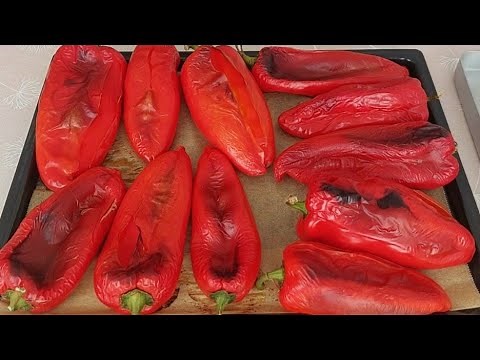 PEČENE PAPRIKE IZ RERNE - Kako pripremiti pečene paprike za zimnicu ?
