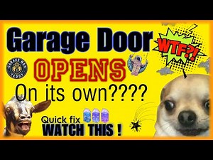 Garage Door Opens/ Closes on its own? Watch this !!