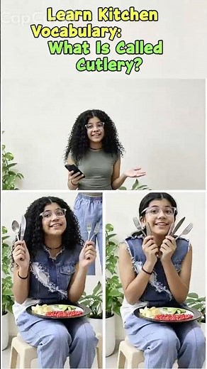 Learn Kitchen Vocabulary: What Is Called Cutlery? #english #englishspeaking #learnenglish #shorts
