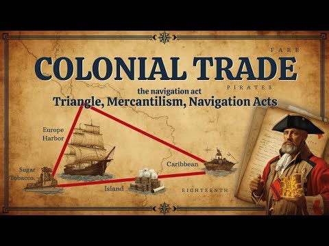 Colonial Trade: Triangle, Mercantilism, and Navigation Acts