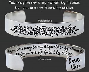 Stepmom Gift | Stepmom Birthday Gift | Stepmom Bracelet | Stepmother Gift | Gift for Stepmom | Stepmom Valentine Gift | Stepmother by Chance - Etsy