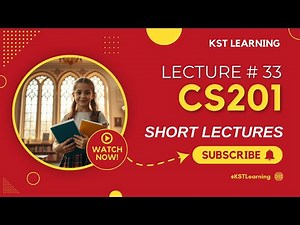 CS201 Short Lecture - 33 | VU Short Lecture | Introduction to Programming in (Urdu / Hindi)