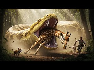 "Epic Wildlife Rescue: Brave Team Saves Giraffe from Giant Python’s Grasp 🐍🦒"