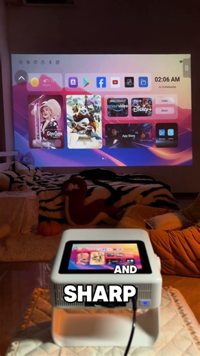 AEPUOSEM Projector Screen Mirroring | iOS & Android #bedroomgoals #nintendo #retrogameroom #gaming