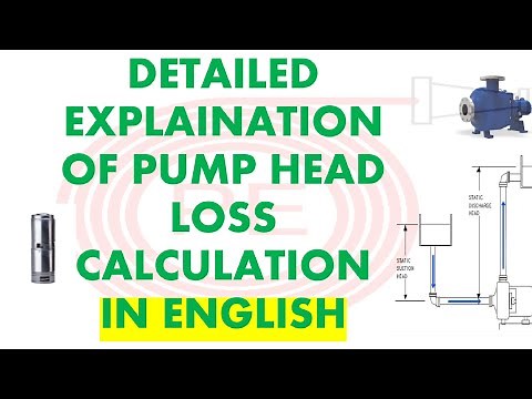 Pump Head Loss Calculation| Pump Design Calculation| Pump pressure drop calculation| #pumps