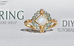 【绕线教程】Wire Wrapped Ring Tutorial Simple Ring Easy Ring