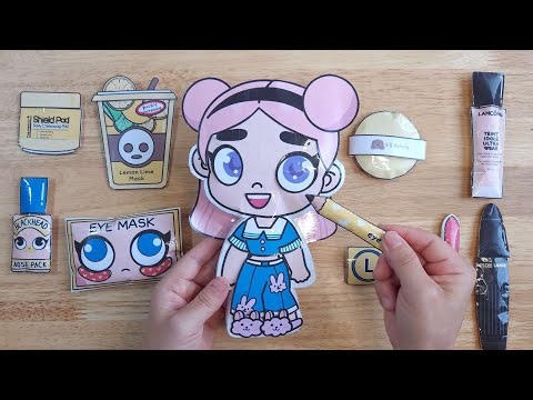 [paper diy] avatar world skincare & makeup 아바타월드 스킨케어 메이크업 도안 #asmr