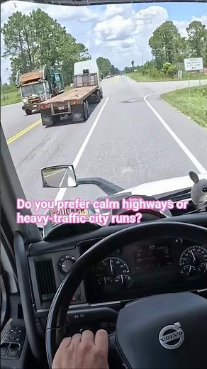 Florida POV Truck Driving | Overtaking Flatbed on Highway | Relaxing USA Road #shorts