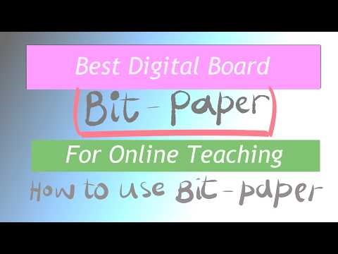 Best Digital Board Bitpaper for online teaching