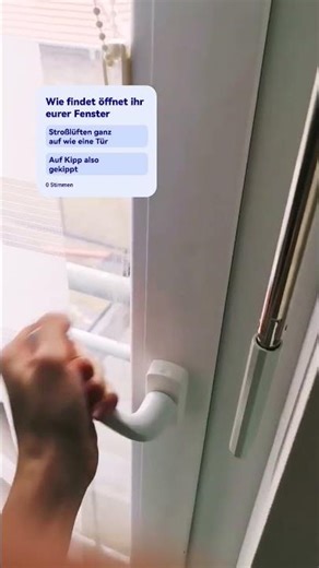 Wie öffnet ihr euer Fenster #Fenster #kippfenster #windows #shorts