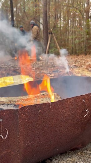 🔥 Learning fire-making at a HoboForge Survival class! Level up your skills! #Survival #Bushcraft