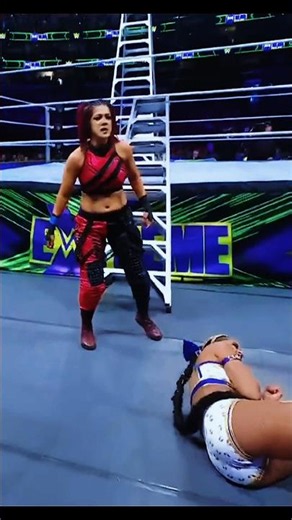 Bianca Belair destroys Bayley in a brutal showdown#short