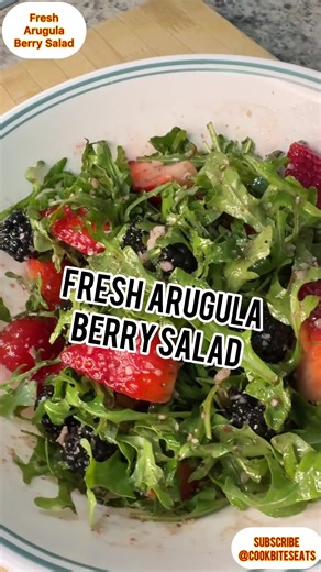 Fresh Arugula Berry Salad. #cooking #healthyfood