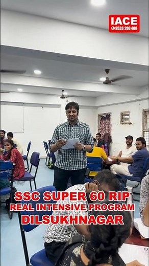 SSC CGL Real Intensive Program Day 01 @ IACE Dilsukhnagar | 14-Hour Intensive Training