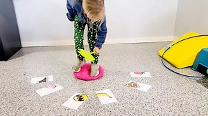 Task Card Week! One of our favorites is the visual closure task card game! | Physical Activity & Motor Development for Kids by Pink Oatmeal