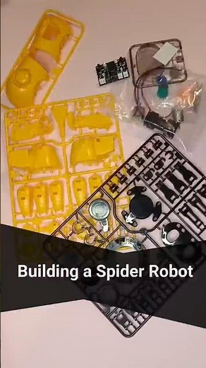 We Made a Spider Robot #stem #tobbie #robot